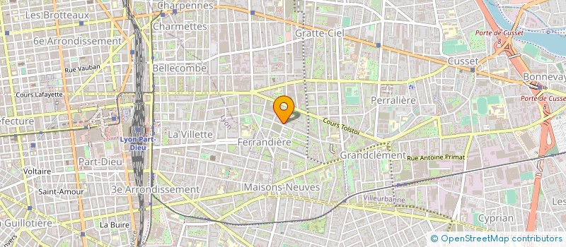 localisation de l'entreprise COPROPRIETE  VILLEURBANNE