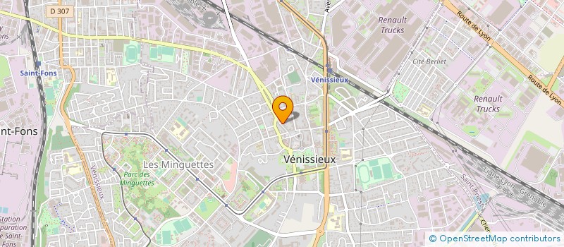 localisation de l'entreprise COPROPRIETE  VENISSIEUX