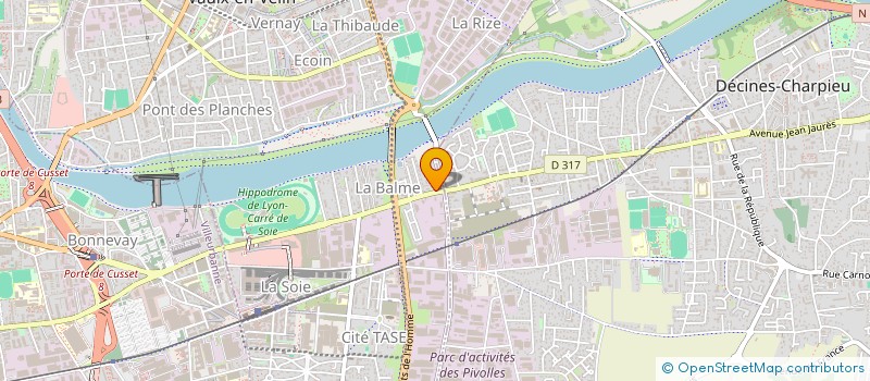 localisation de l'entreprise COPROPRIETE  VAULX-EN-VELIN