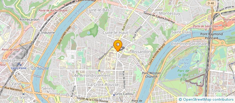 localisation de l'entreprise COPROPRIETE à CALUIRE-ET-CUIRE