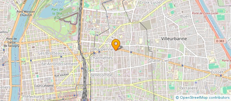 localisation de l'entreprise COPROPRIETE  VILLEURBANNE