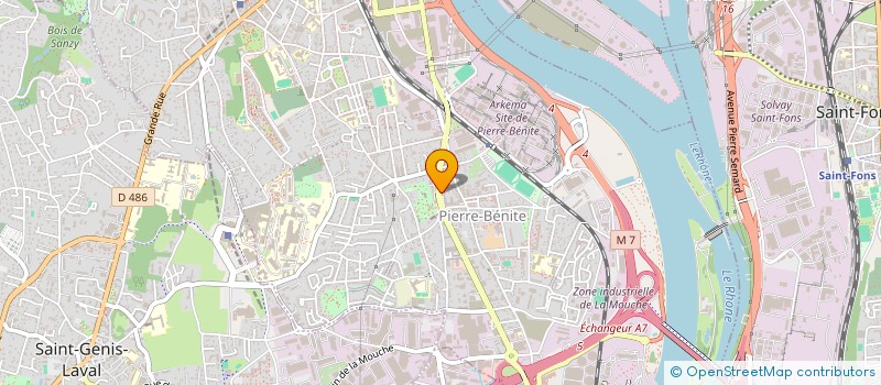 localisation de l'entreprise COPROPRIETE  OULLINS-PIERRE-BENITE