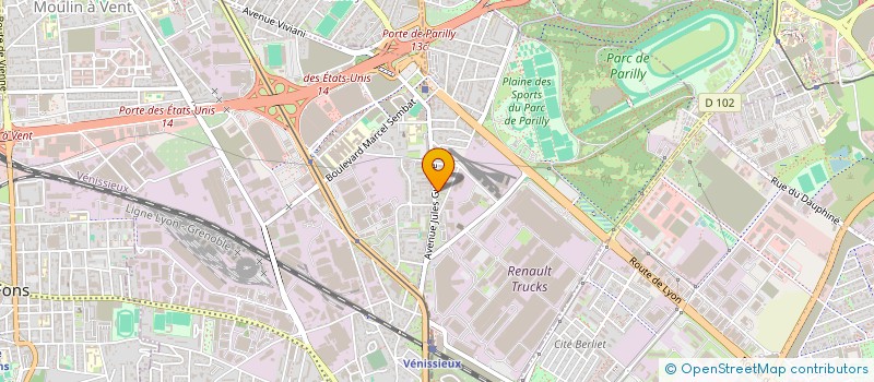 localisation de l'entreprise COPROPRIETE  VENISSIEUX