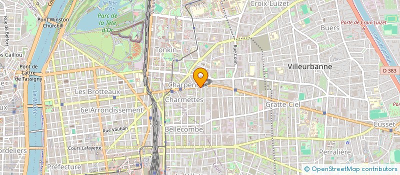 localisation de l'entreprise COPROPRIETE  VILLEURBANNE