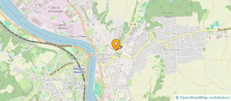 localisation de l'entreprise COPROPRIETE  NEUVILLE-SUR-SAONE