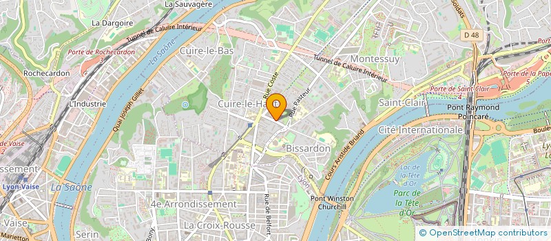 localisation de l'entreprise COPROPRIETE à CALUIRE-ET-CUIRE