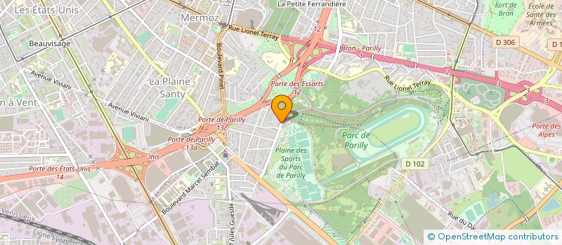 localisation de l'entreprise COPROPRIETE  VENISSIEUX