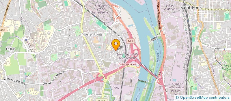 localisation de l'entreprise COPROPRIETE  OULLINS-PIERRE-BENITE