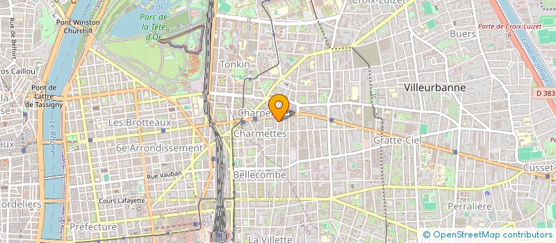 localisation de l'entreprise COPROPRIETE  VILLEURBANNE