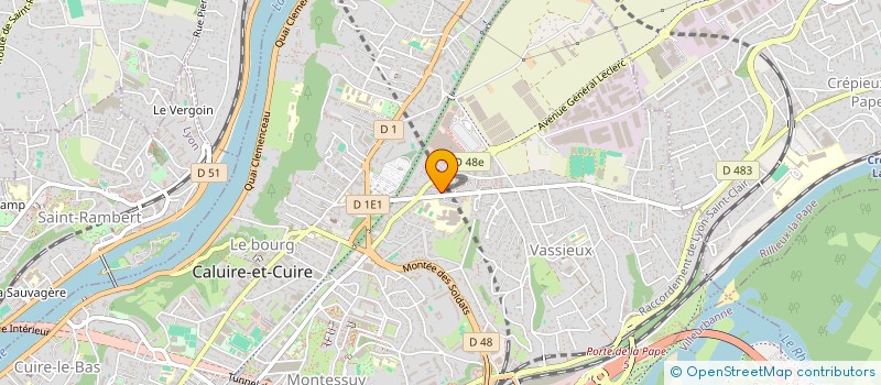 localisation de l'entreprise COPROPRIETE à CALUIRE-ET-CUIRE