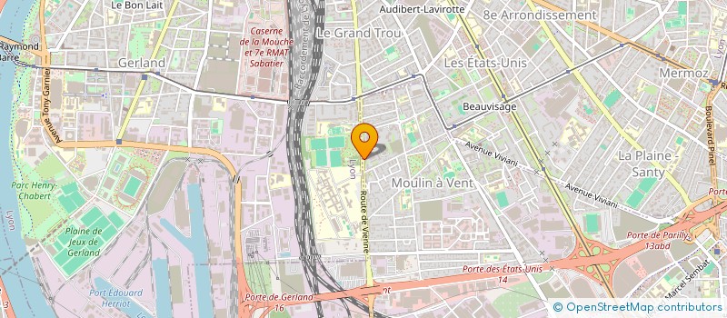 localisation de l'entreprise COPROPRIETE  VENISSIEUX