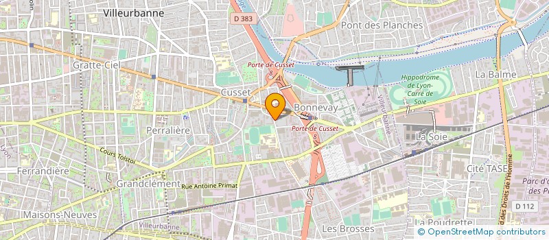 localisation de l'entreprise COPROPRIETE  VILLEURBANNE