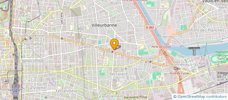 localisation de l'entreprise COPROPRIETE  VILLEURBANNE