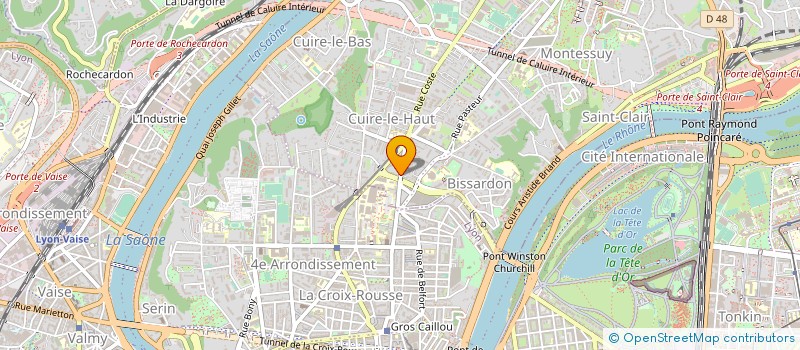 localisation de l'entreprise COPROPRIETE à CALUIRE-ET-CUIRE