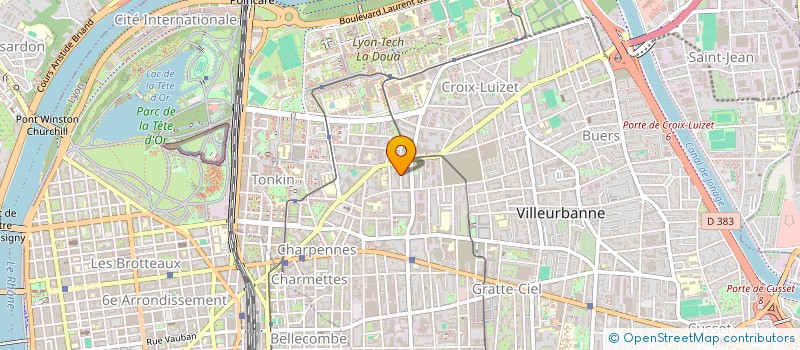 localisation de l'entreprise COPROPRIETE  VILLEURBANNE