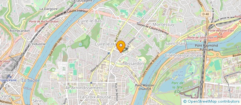 localisation de l'entreprise COPROPRIETE à CALUIRE-ET-CUIRE