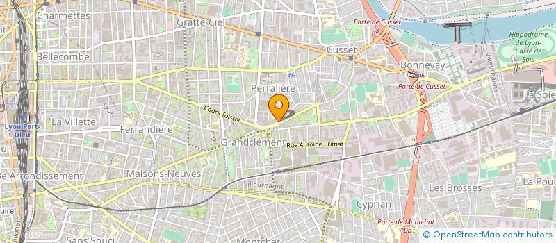 localisation de l'entreprise COPROPRIETE  VILLEURBANNE