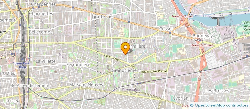 localisation de l'entreprise COPROPRIETE  VILLEURBANNE