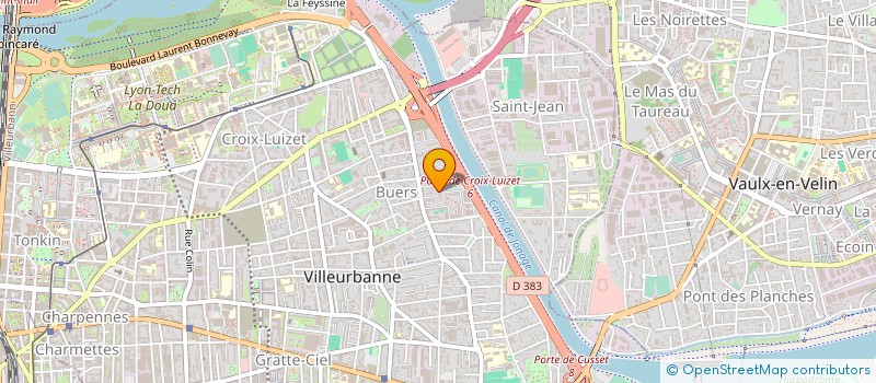 localisation de l'entreprise COPROPRIETE à VILLEURBANNE