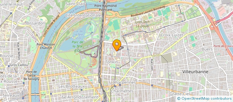 localisation de l'entreprise COPROPRIETE  VILLEURBANNE