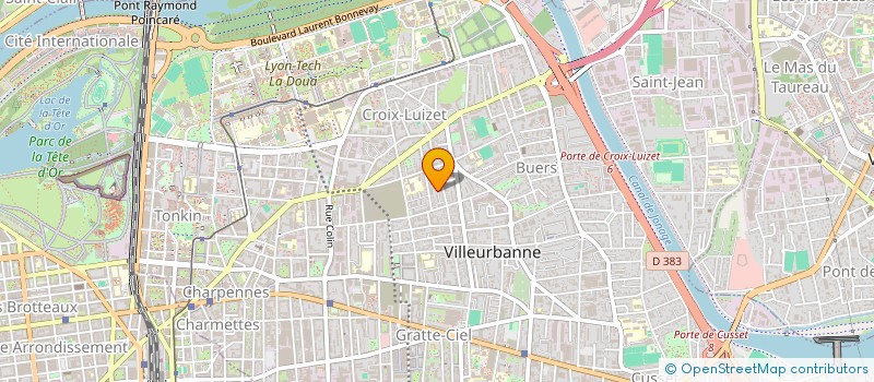 localisation de l'entreprise COPROPRIETE  VILLEURBANNE