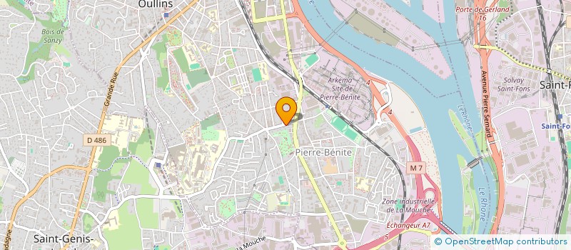 localisation de l'entreprise COPROPRIETE  OULLINS-PIERRE-BENITE