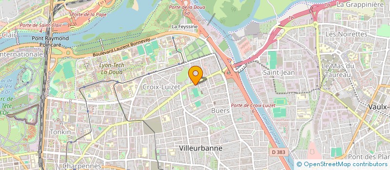 localisation de l'entreprise COPROPRIETE  VILLEURBANNE