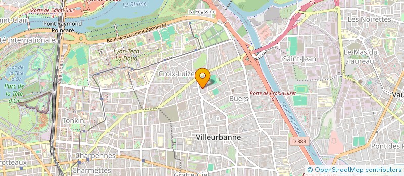 localisation de l'entreprise COPROPRIETE  VILLEURBANNE