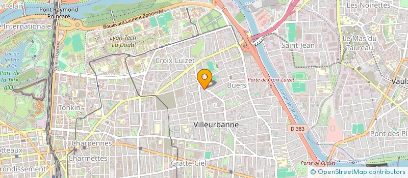 localisation de l'entreprise COPROPRIETE  VILLEURBANNE