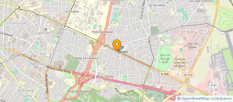 localisation de l'entreprise COPROPRIETE  BRON