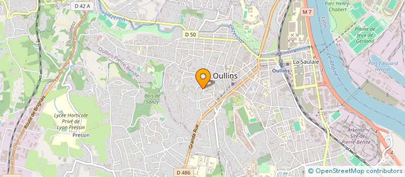 localisation de l'entreprise COPROPRIETE  OULLINS-PIERRE-BENITE