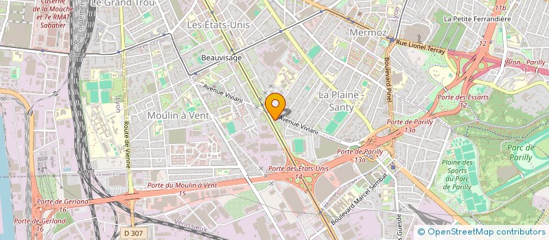 localisation de l'entreprise COPROPRIETE  VENISSIEUX