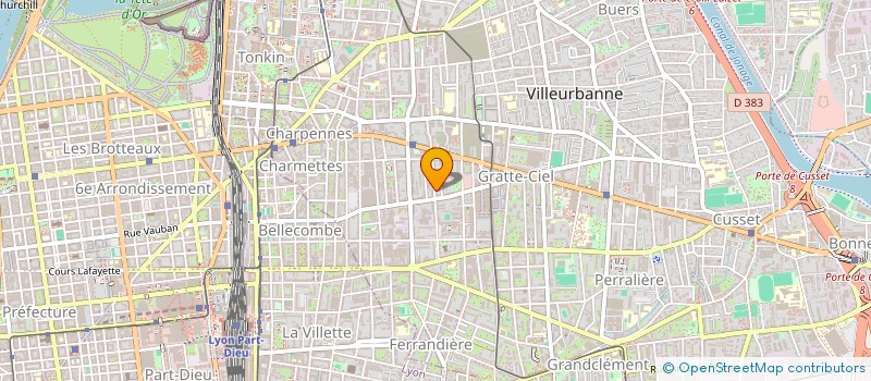 localisation de l'entreprise COPROPRIETE  VILLEURBANNE