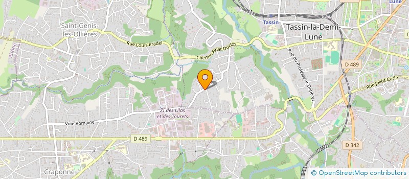 localisation de l'entreprise COPROPRIETE  TASSIN-LA-DEMI-LUNE