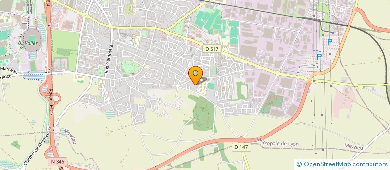 localisation de l'entreprise COPROPRIETE  MEYZIEU