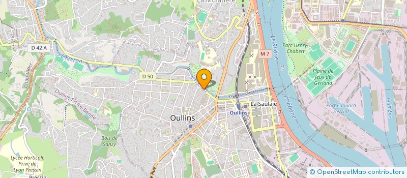 localisation de l'entreprise COPROPRIETE  OULLINS-PIERRE-BENITE