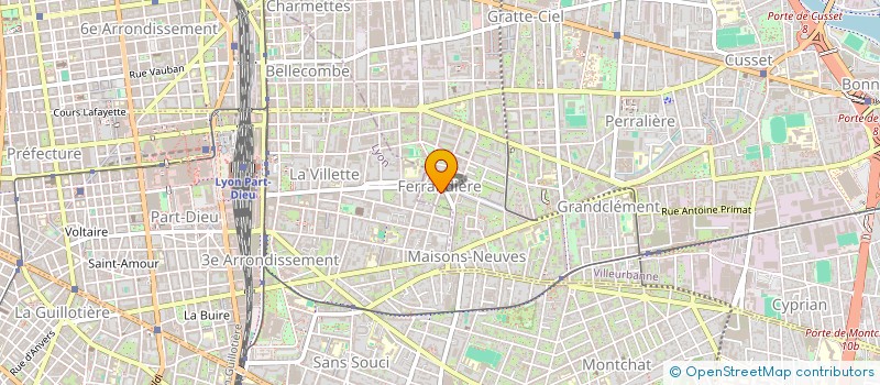 localisation de l'entreprise COPROPRIETE  VILLEURBANNE