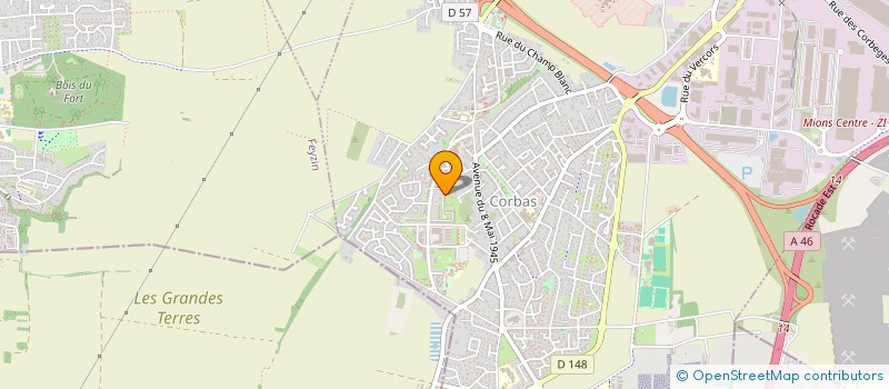 localisation de l'entreprise COPROPRIETE à CORBAS