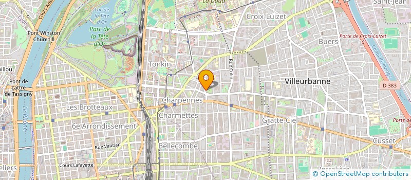 localisation de l'entreprise COPROPRIETE  VILLEURBANNE