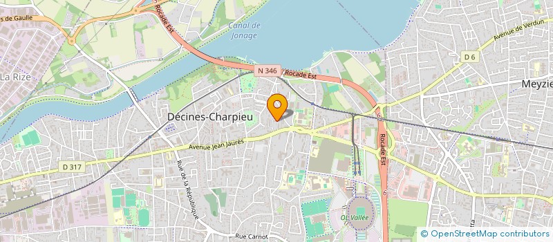 localisation de l'entreprise COPROPRIETE à DECINES-CHARPIEU