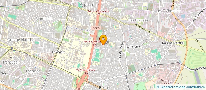 localisation de l'entreprise COPROPRIETE  BRON