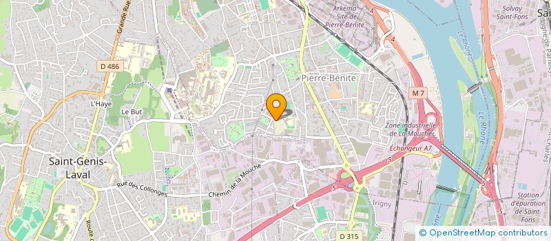 localisation de l'entreprise COPROPRIETE  OULLINS-PIERRE-BENITE