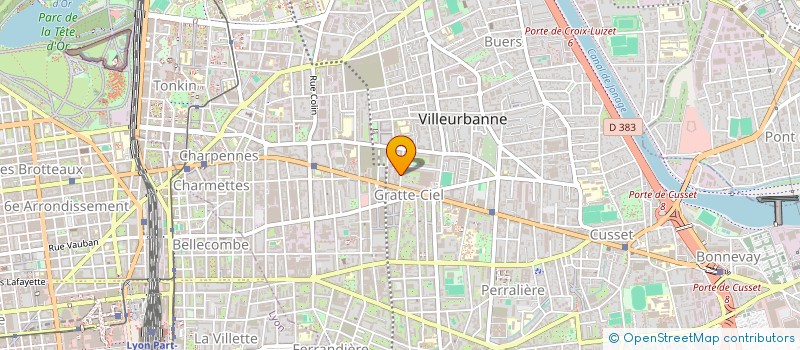 localisation de l'entreprise COPROPRIETE  VILLEURBANNE