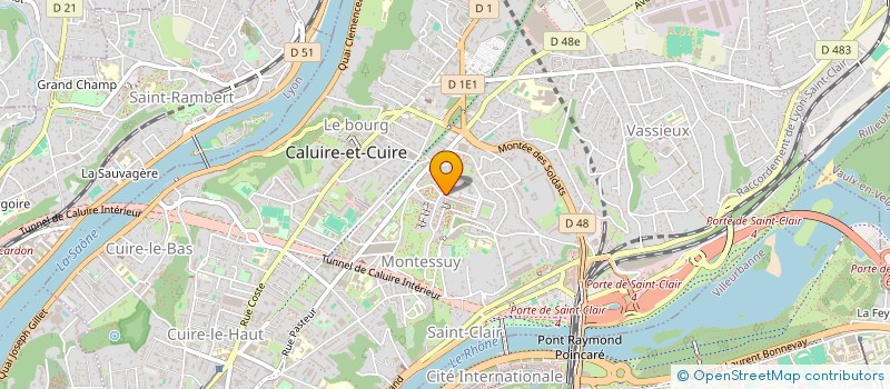 localisation de l'entreprise COPROPRIETE à CALUIRE-ET-CUIRE