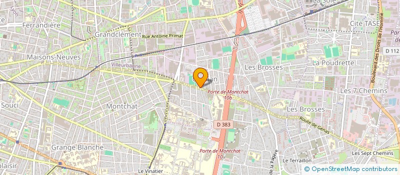 localisation de l'entreprise COPROPRIETE  VILLEURBANNE