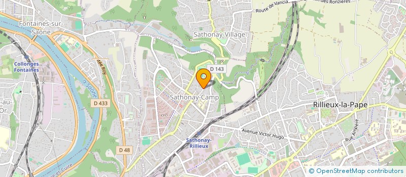 localisation de l'entreprise COPROPRIETE  SATHONAY-CAMP