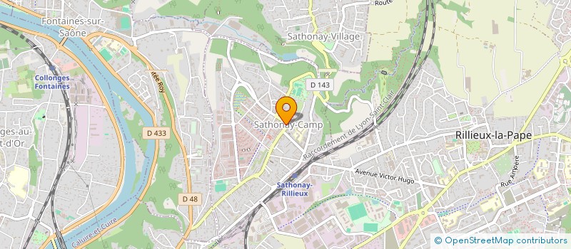 localisation de l'entreprise COPROPRIETE  SATHONAY-CAMP