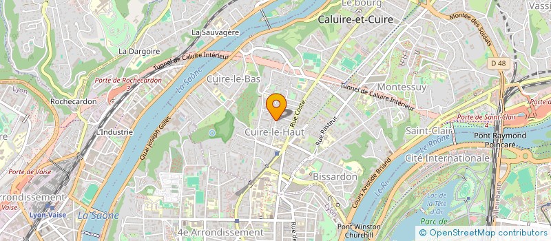 localisation de l'entreprise COPROPRIETE à CALUIRE-ET-CUIRE