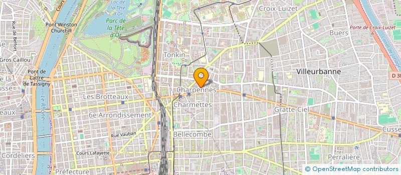 localisation de l'entreprise COPROPRIETE  VILLEURBANNE