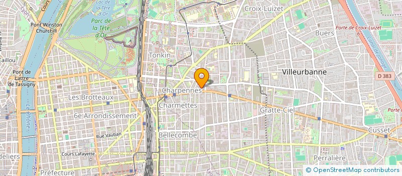 localisation de l'entreprise COPROPRIETE  VILLEURBANNE